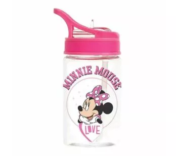 Garrafa Infantil Plástica - 350 ml - Disney - Minnie Mouse - Dermiwil