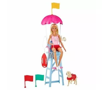 Boneca Articulada - Barbie Profissões - Salva-vidas - Loira - Mattel