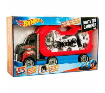 Kit de Ferramentas Infantil - Hot Wheels - Monte seu Caminhão - Fun Divirta-Se