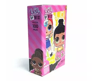 Quebra-Cabeça Infantil - 100 Peças - LOL Surprise Remix - Grow