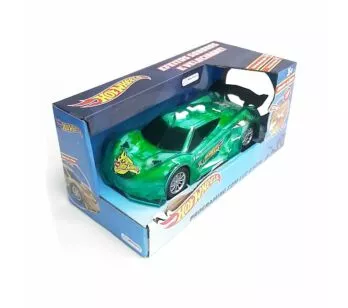 Carro Motor a Jato - Hot Wheels - Programing com Luz e Som - Verde - Multikids