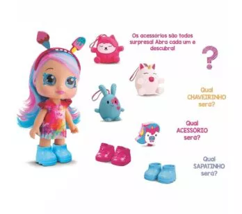 Boneca de Vinil - Diver Surprise - Acessórios Surpresa - Tie-Dye - Divertoys