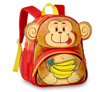 Mochila de Costas Infantil - Clio Pets - Macaquinho - Clio Style