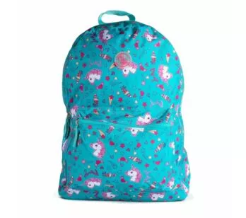 Mochila de Costas Escolar - Clio Girls - Unicórnio - Azul - Clio Style