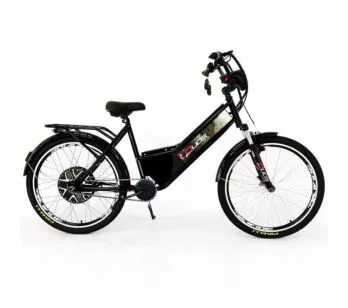 Bicicleta Elétrica - Aro 24 - Duos Confort - 800W Lithium - Preto - Duos Bike
