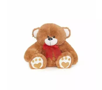 Pelúcia Infantil - 30 cm - Urso Baby - Marrom - W.U. Bichos de Pelúcia