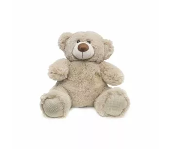 Pelúcia Infantil - 27 cm - Urso Didi - P - Areia - W.U. Bichos de Pelúcia