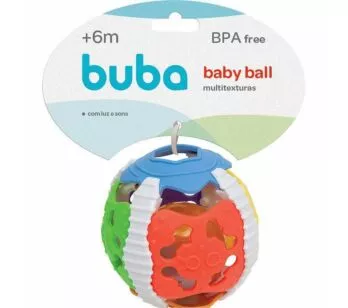 Mordedor para Bebê - 2 em 1 - Baby Ball - MultiTexturas - Colorido - Buba