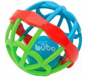 Chocalho para Bebê - Baby Ball - Cute Colors - Azul e Verde - Buba