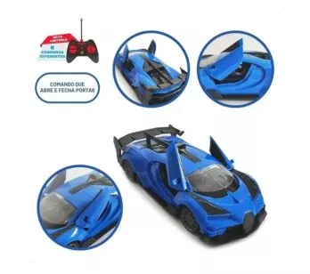 Carrinho de Controle Remoto - Poli-Motors Light - Azul - Polibrinq