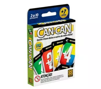 Jogo de Cartas - Can-Can - 110 Cartas - Grow
