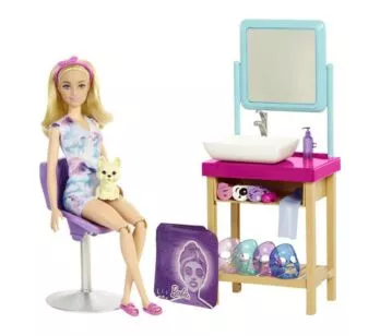 Boneca Articulada - Barbie Dia de Spa - Máscara Brilhante - Mattel