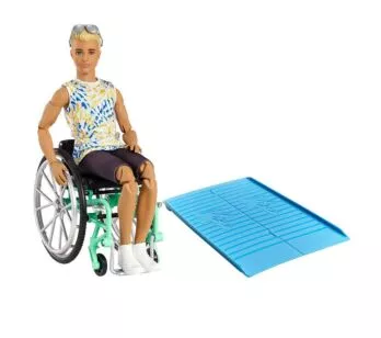 Boneco Articulado - Ken - Barbie Fashionista - Cadeira de Rodas - 167 - Mattel