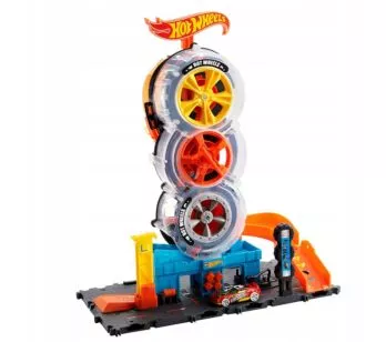 Conjunto e Pista - Hot Wheels City - Super Loja de Pneus - Mattel