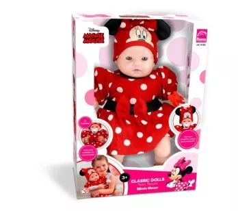Boneca Bebê - Classic Dolls Disney - Recém Nascido - Minnie - Roma