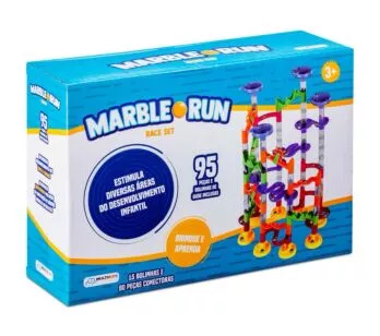 Circuito Corrida de Bolinhas - Marble Run - Race Set - 95 peças - Multikids