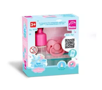 Acessórios para Bonecas - Babies - Kit Primeira Mamadeira Mágica - Roma