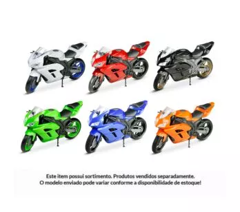 Moto Roda Livre - Racing Motorcycle - Sortido - Roma Brinquedos