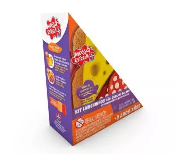 Massinha de Modelar - Massa Estrela - Lanchinho Pão com Frios - Estrela