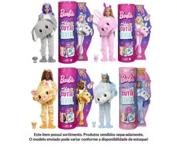 Boneca Articulada - Barbie Cutie Reveal - Sortida - Mattel