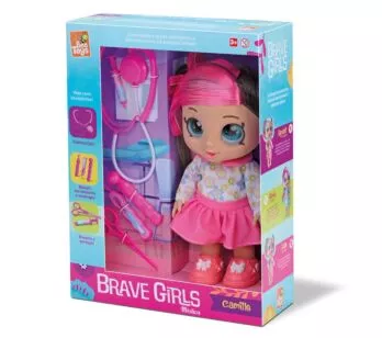 Boneca de Vinil - Brave Girls Médica - Camille - Bee Toys