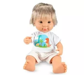 Boneco de Vinil - 37 cm - Coleção Down - Loiro - Cotiplás