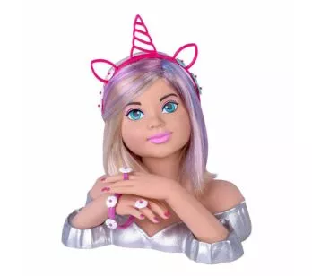 Boneca para Pentear - Busto - Charmosa Rainbow - Loira - Cotiplás