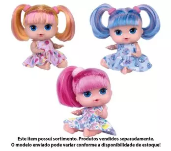 Boneca com Acessórios - 18 cm - Cot Surprise - Sortido - Cotiplás