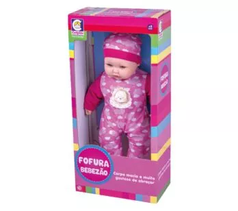 Boneca Bebê - 63 cm - Fofura Bebezão - Menina - Cotiplás