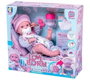Boneca Bebê - 38 cm - Love Born Newborn - Neném Nanando - Cotiplás