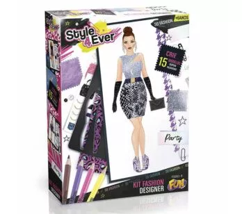 Conjunto Estilista Infantil - Style 4 Ever - Kit Fashion Designer - Fun Divirta-Se