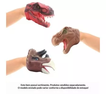 Luva Infantil - DinoPark Hunters - Dinos Sortidos - Bee Toys