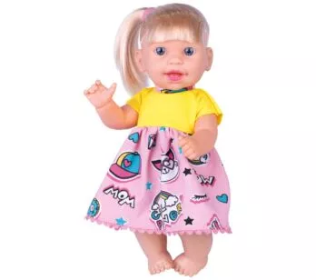 Boneca de Vinil - 31 cm - Eloah - Loira - Super Toys