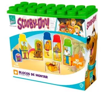 Blocos de Montar - Scooby-Doo - Turma - 30 peças - Super Toys