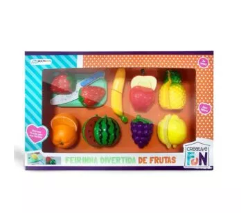 Kit Comidinha Infantil - Creative Fun - Feirinha Divertida de Frutas - Multikids
