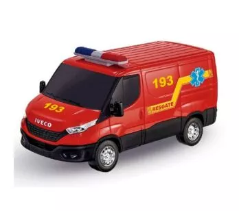 Veículo Roda Livre - Iveco Daily Resgate - Furgão - Usual Brinquedos