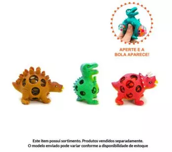 Figura de Apertar - Squish Mania - Dinossauros - Sortidos - Toyng