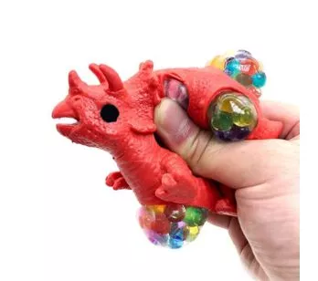 Figura de Apertar - Squish Mania Dinossauro - Tricerátops - Toyng