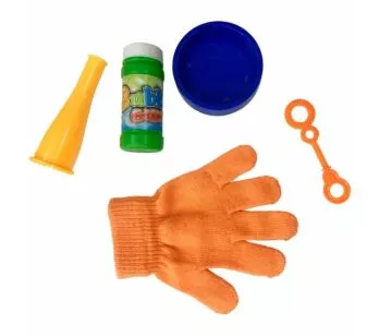 Kit Lançador Bolhinha de Sabão - Bolha Toy - Luvinha - Toyng