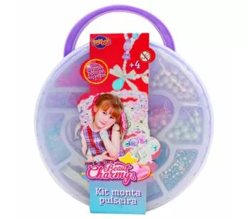 Kit Miçangas Infantil - DIY - Beaut Charmys - Maletinha - Toyng