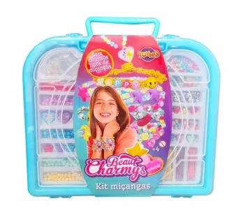Kit Miçangas Infantil - DIY - Beaut Charmys - Maleta Grande - Toyng