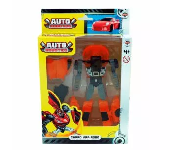 Veículo 2 em 1 - Auto Robótico - Carro Vira Robô - Vermelho - Toyng