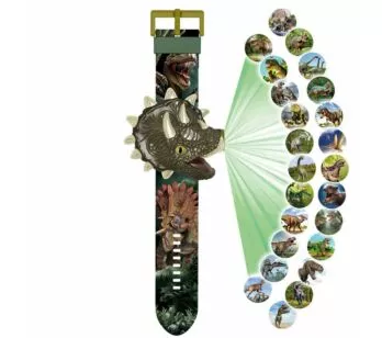 Relógio Infantil Projetor - Planeta Dinossauro - Triceratops - Toyng