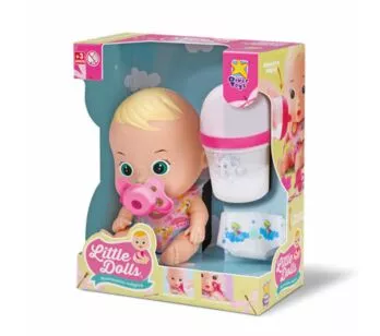 Boneca Bebê - Little Dolls - Mamazinho Mágico - Loira - Divertoys
