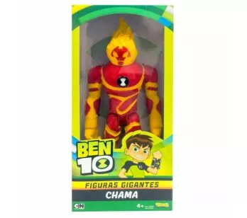 Boneco Articulado - 28 cm - Ben 10 XL - Chama - Sunny Brinquedos 