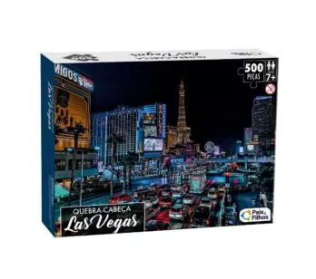 Quebra-Cabeça - 500 Peças - Las Vegas - EUA - Pais e Filhos 