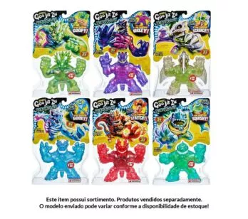 Figura de Apertar - 12 cm - Goo Jit Zu Dino X-Ray - Sortidos - Sunny Brinquedos