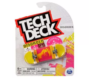 Skate de Dedo - 96 mm - Tech Deck Disorder - Eye - Amarelo - Sunny Brinquedos