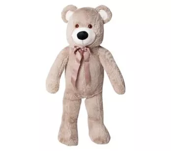 Pelúcia Gigante - 100 cm - Urso Rafael - Areia - G - W.U. Bichos de Pelúcia