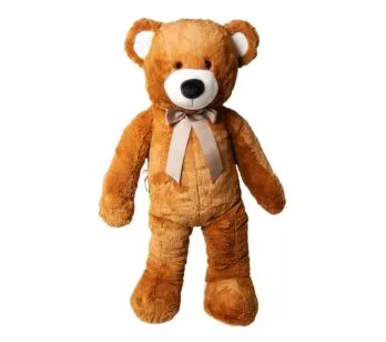 Pelúcia Infantil - 80 cm - Urso Rafael - M - Mel - W.U. Bichos de Pelúcia